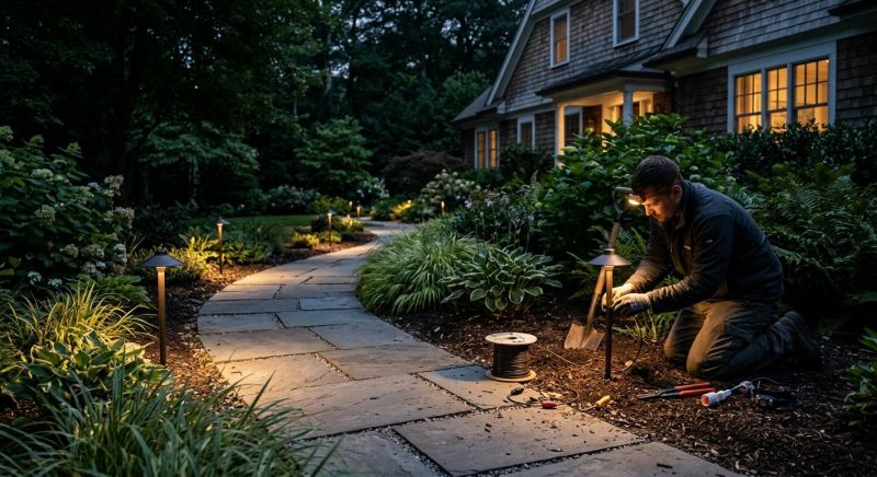 Pond Lighting Installation in Provo, UT